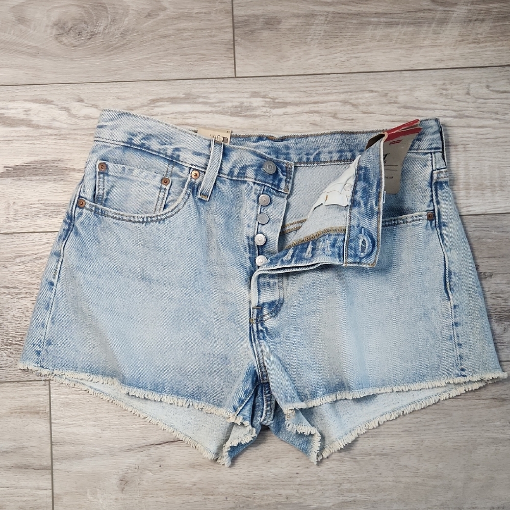 Levi's 501 Shorts Button Fly High Rise Jean Shorts NWT
